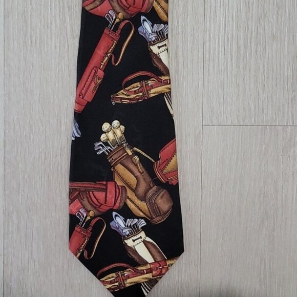 Men's golf Nicole Miller tie. - Picture 2 of 5
